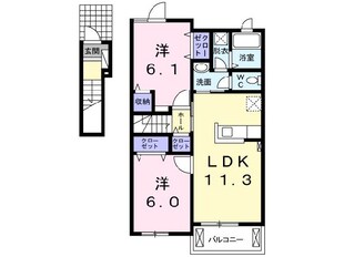 アイメニ―エヌケーⅠの物件間取画像